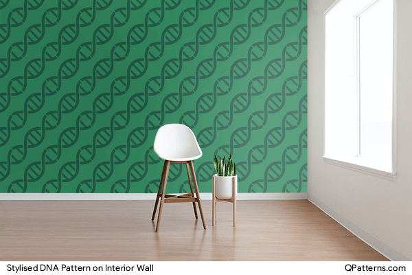 Stylised DNA Pattern on interior-wall