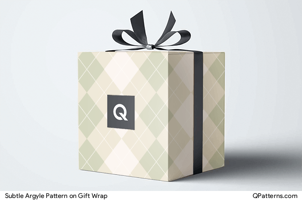 Subtle Argyle Pattern on gift-wrap
