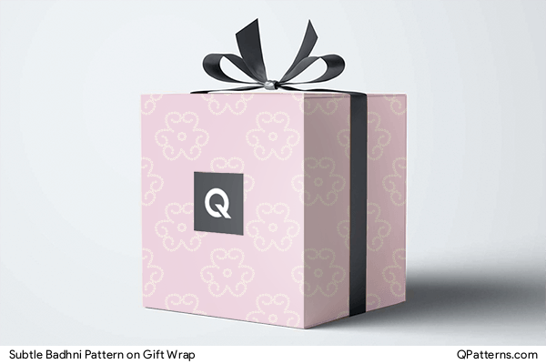 Subtle Badhni Pattern on gift-wrap