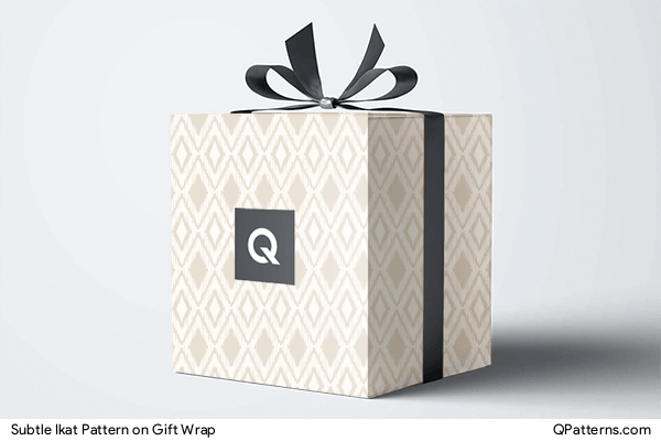 Subtle Ikat Pattern on gift-wrap