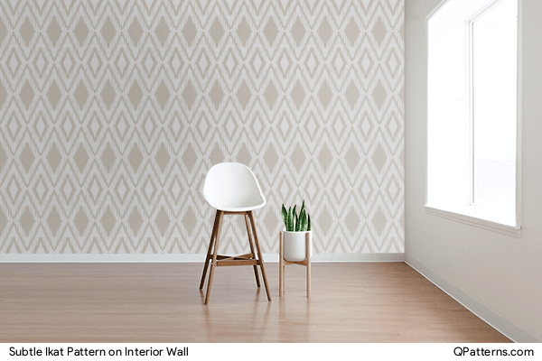 Subtle Ikat Pattern on interior-wall