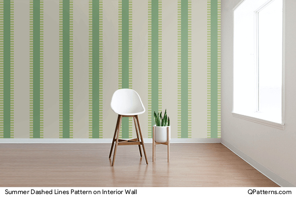 Summer Dashed Lines Pattern on interior-wall