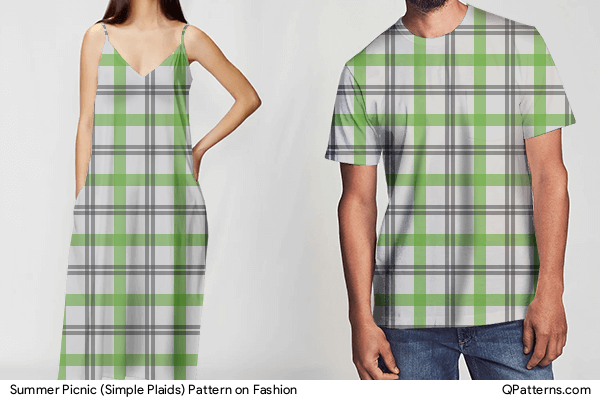 Summer Picnic (Simple Plaids) Pattern on fashion