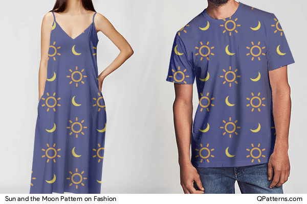 Sun and the Moon Pattern on fashion