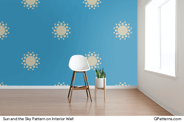 Sun and the Sky Pattern on interior-wall