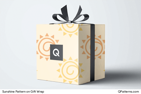 Sunshine Pattern on gift-wrap
