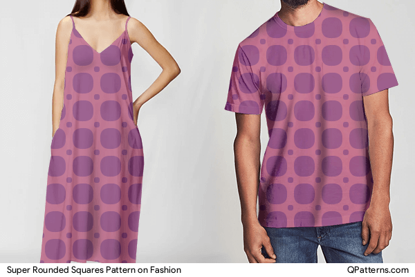 Super Rounded Squares Pattern on fashion