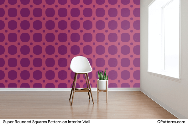 Super Rounded Squares Pattern on interior-wall