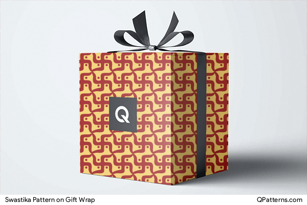 Swastika Pattern on gift-wrap