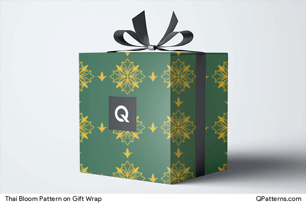 Thai Bloom Pattern on gift-wrap