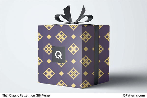 Thai Classic Pattern on gift-wrap