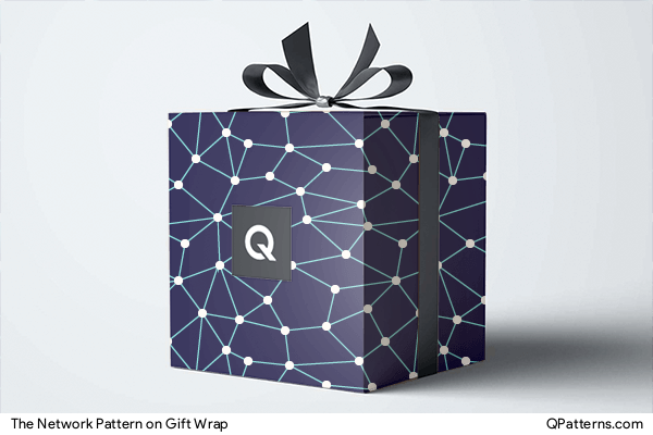 The Network Pattern on gift-wrap