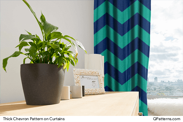 Thick Chevron Pattern on curtains