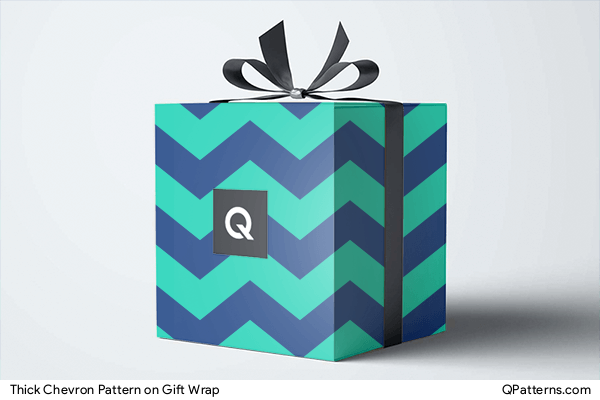 Thick Chevron Pattern on gift-wrap
