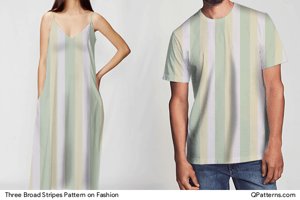 Three Broad Stripes Pattern on fashion