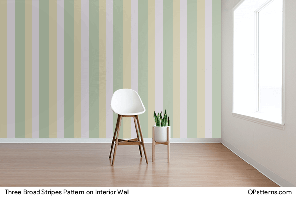 Three Broad Stripes Pattern on interior-wall
