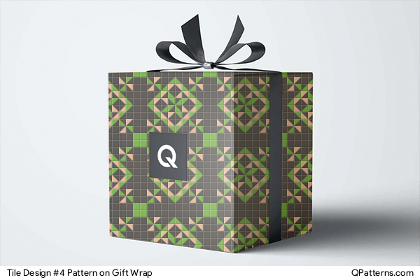 Tile Design #4 Pattern on gift-wrap
