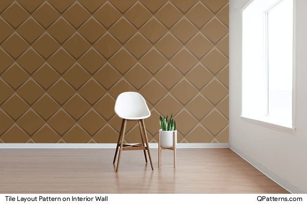 Tile Layout Pattern on interior-wall