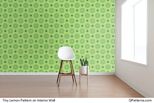 Tiny Lemon Pattern on interior-wall