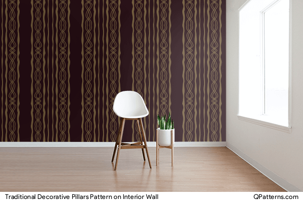 Traditional Decorative Pillars Pattern on interior-wall
