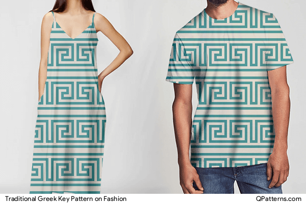 Traditional Greek Key Pattern on fashion