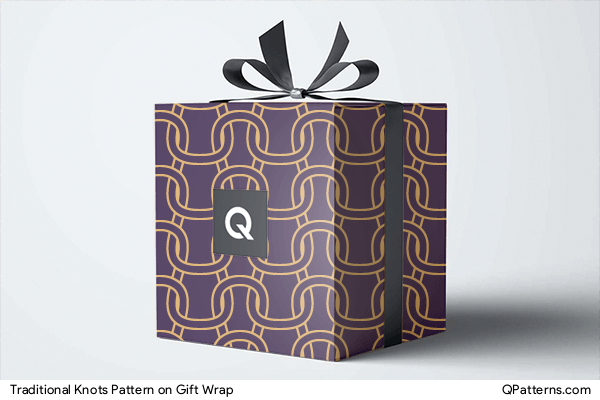 Traditional Knots Pattern on gift-wrap