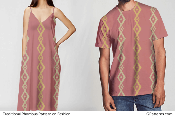Traditional Rhombus Pattern on fashion