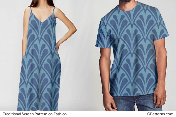 Traditional Screen Pattern on fashion