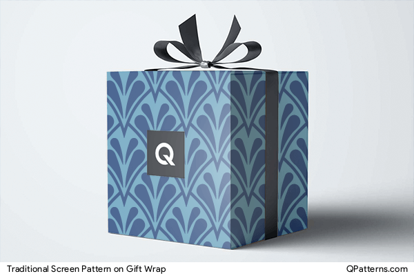 Traditional Screen Pattern on gift-wrap