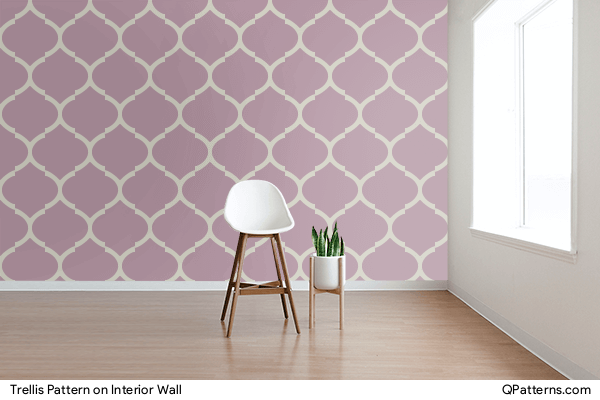Trellis Pattern on interior-wall