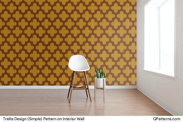 Trellis Design (Simple) Pattern on interior-wall