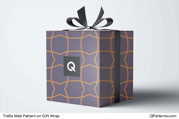 Trellis Web Pattern on gift-wrap