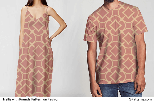 Trellis with Rounds Pattern on fashion