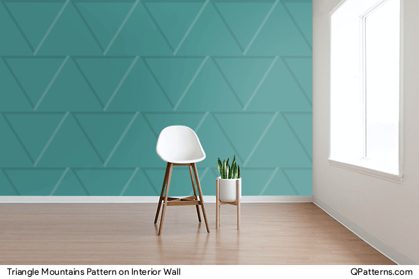 Triangle Mountains Pattern on interior-wall