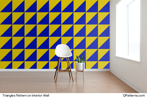 Triangles Pattern on interior-wall