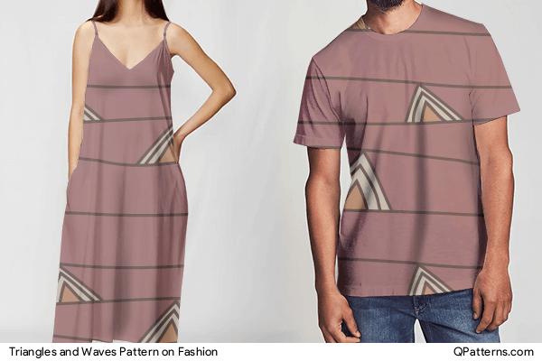 Triangles and Waves Pattern on fashion