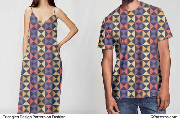 Triangles Design Pattern on fashion