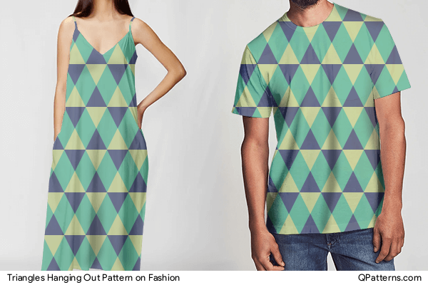 Triangles Hanging Out Pattern on fashion