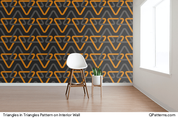Triangles in Triangles Pattern on interior-wall