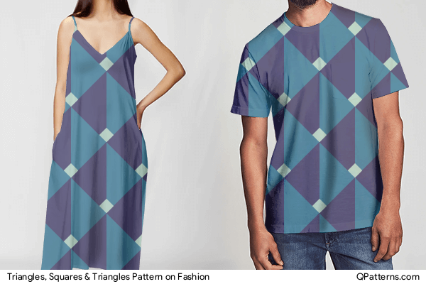 Triangles, Squares & Triangles Pattern on fashion