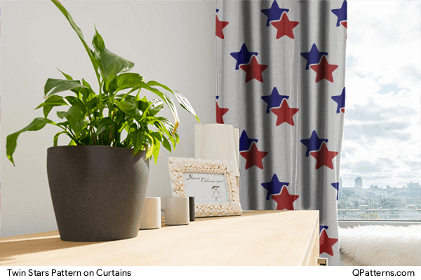 Twin Stars Pattern on curtains