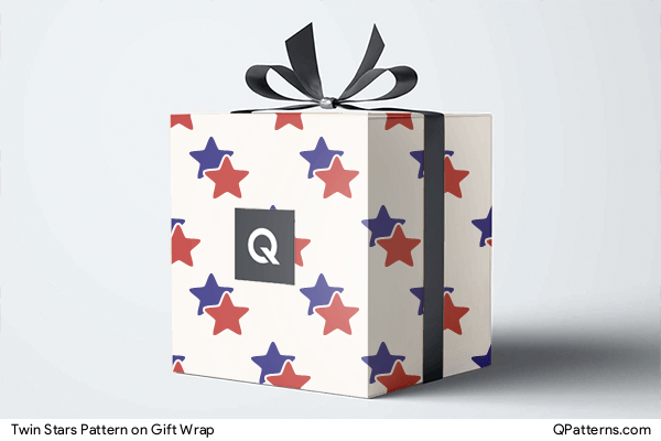 Twin Stars Pattern on gift-wrap