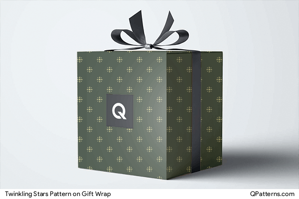Twinkling Stars Pattern on gift-wrap