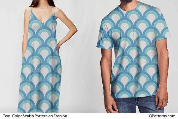 Two-Color Scales Pattern on fashion