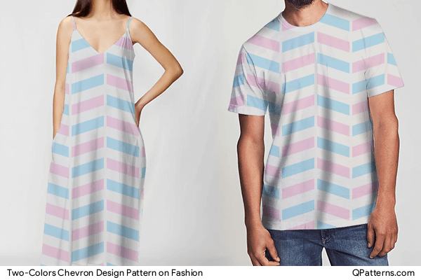 Two-Colors Chevron Design Pattern on fashion
