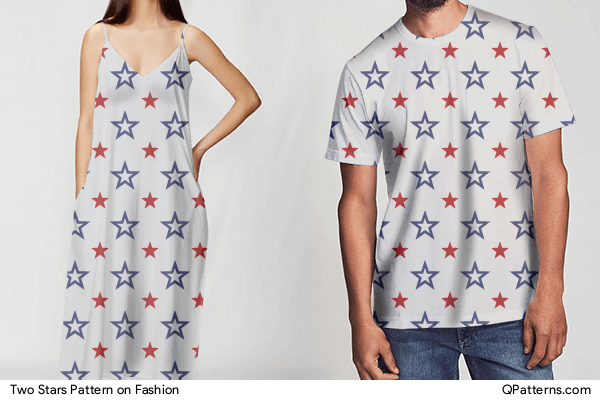 Two Stars Pattern on fashion