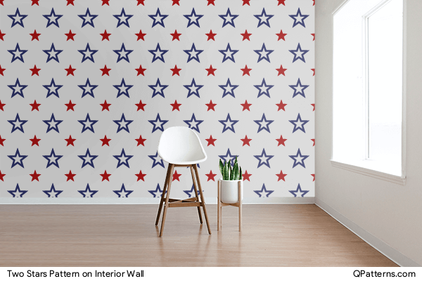 Two Stars Pattern on interior-wall