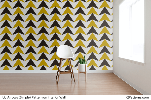 Up Arrows (Simple) Pattern on interior-wall