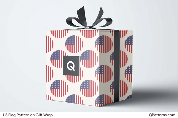 US Flag Pattern on gift-wrap