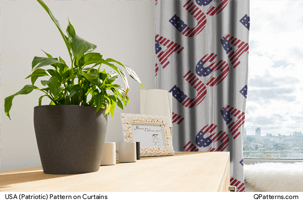 USA (Patriotic) Pattern on curtains